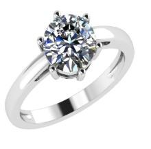 CERTIFIED 0.71 CTW D/SI1 ROUND (LAB GROWN Certified DIAMOND SOLITAIRE RING ) IN 14K YELLOW GOLD