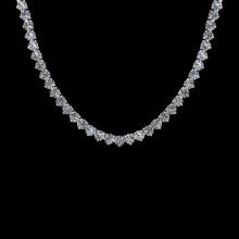4.64 Ctw VS/SI1 Diamond 3 14K White Gold Necklace (ALL DIAMOND ARE LAB GROWN)