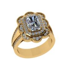 2.30 Ctw VS/SI1 Diamond 14K Yellow Gold Engagement Ring (ALL DIAMOND ARE LAB GROWN )