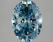 3.09 ctw. Oval IGI Certified Fancy Cut Loose Diamond (LAB GROWN)