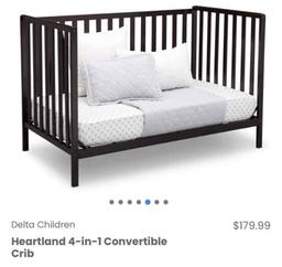 Delta Children Heartland 4-in-1 Convertible Crib