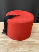 Vintage Arab Hat red traditional