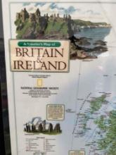 2000 BRITAIN IRELAND TRAVELER'S & LONDON MAP National Geographic