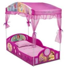 Delta Children Disney Princess Toddler Sleep and Play with Canopy
