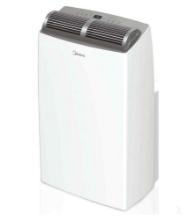 Midea DUO 12,000 BTU SACC Smart Inverter Portable Air Conditioner with Heat, White