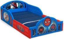 Delta Children Spider-Man Sleep and Play Toddler Bed with Built-In Guardrails