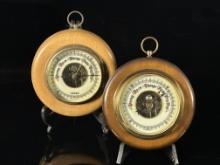 (2) German Hanging Barometer