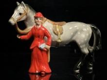 Japanese Equestrian Figurine