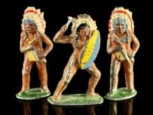 Barclay Lead Native American Figurines