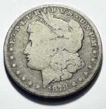 1878-CC Morgan Silver Dollar Good