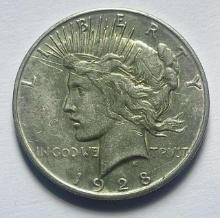 1928-S Peace Silver Dollar XF