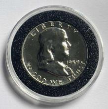 1958 Franklin Proof Silver Half Dollar in Capsule