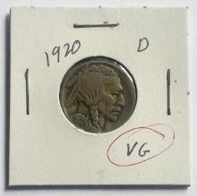 1920-D Buffalo Nickel VG