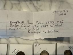 BARBER DIMES EXCITE 1894 ALL HAND PICKED NICE COINS (1892-1916)