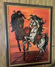 Horses Lee Burr Painting
