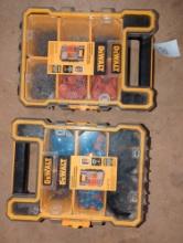 DeWalt Tool Boxes with Assorted Fasteners