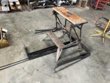 Workmate Sawhorse Table with Racks