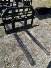 Pallet Fork Assembly 48" w/ Steps (Yellowhouse Logo)