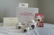 Vintage - M.J Hummel Porcelain Tea Set " Stormy Wether " By The Danbury Mint