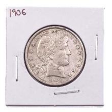 1906 Barber Half Dollar ABOUT UNCIRCULATED