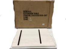 New Unused General Model 350/650/850-36T 22" x 28" Extension Table