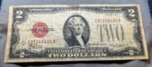 1928D Red Seal United States $2.00  Banknote