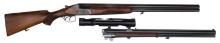 HIGH QUALITY MERKEL 201E 12 GAUGE SHOTGUN WITH SECOND COMBINATION BARREL SET.