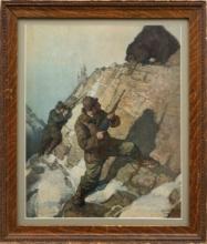 Early lithograph after N.C. Wyeth.