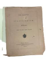 Vintage Antique The History of Julius Caesar Atlas 1865