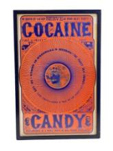 Cocaine Candy 1967 Hippie Original Poster Framed