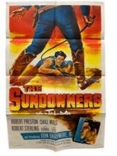 Vintage Original 1950 "The Sundowners" Western Movie Film Poster