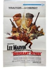 Vintage Original 1968 "Sergeant Ryker Movie Poster