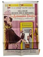 Vintage Original 1956 "Ambassadors Daughter" Movie Film Poster