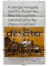 Vintage Original 1970 "The Deserter" Western Movie Film Poster