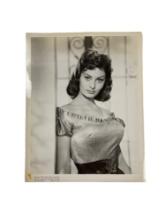 Sophia Loren 1957 Legendary Hollywood Actress Original B&W Photograph Signed and Stamped on Back