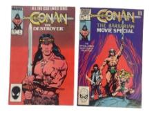 Conan The Destoyer #1 & Movie Special #1 Comics Signed Arnold Schwarzenegger
