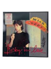 Mick Jagger - Lucky In Love Singed Vintage Vinyl Record