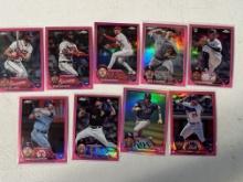 2023 Topps Chrome Pink Refractors Lot of 9 - 1 Rookie