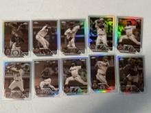 2023 Topps Chrome Sepia Refractors Lot of 10 - 4 Rookies
