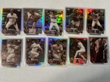 2023 Topps Chrome Sepia Refractors Lot of 10 - 3 Rookies