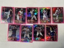 2023 Topps Chrome Lot of 9 Pink Refractors - 5 Rookies