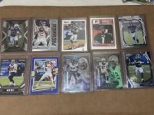 Lot of 10 NFL Cards - Couple Brees, Taylor RC, Olave RC, Pitts RC