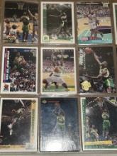 18 NBA Cards in pages - Kemp, Payton