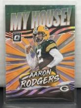 Aaron Rodgers 2021 Panini Donruss Optic My House Silver Prizm Insert Parallel #MH-15