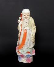 Republic Period Chinese Immortal "Sau" Porcelain Figure