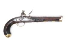 Large English Flintlock Pistol