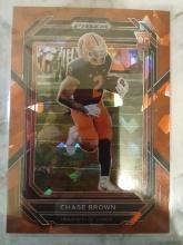 2023 Prizm Draft Picks Rookie Red Cracked Ice Chase Brown #118