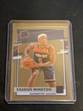 2020-21 Clearly Donruss #82 Cassius Winston Rated Rookie RC Washington Wizards