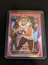 WILL ROGERS 2022 Bowman U Chrome 1st PINK Refractor RC #46 MISSISSIPPI STATE