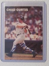 CHAD CURTIS HAND SIGNED SPORTS CARD